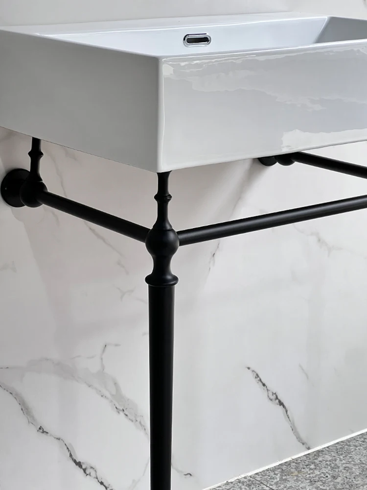 Retro Klassiker ganz Kupfer schwarz Halterung Waschbecken Toilette Boden halterung Keramik Waschbecken Gold
