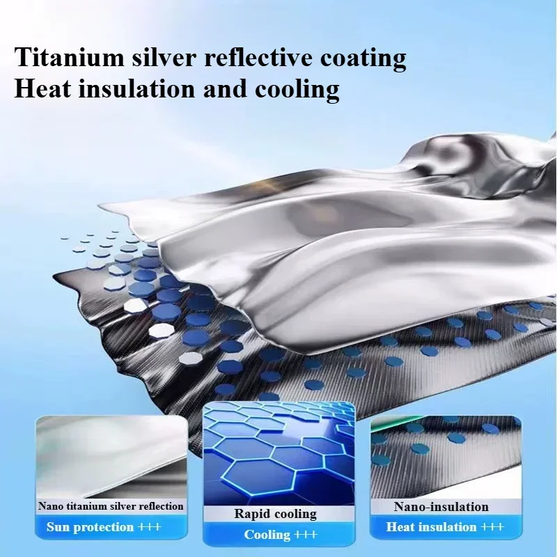 For Toyota Rongfang RAV4 Camry CHR Corolla Car Sunshade Front Shield Sunscreen Thermal Insulation Parasol Visor view 3