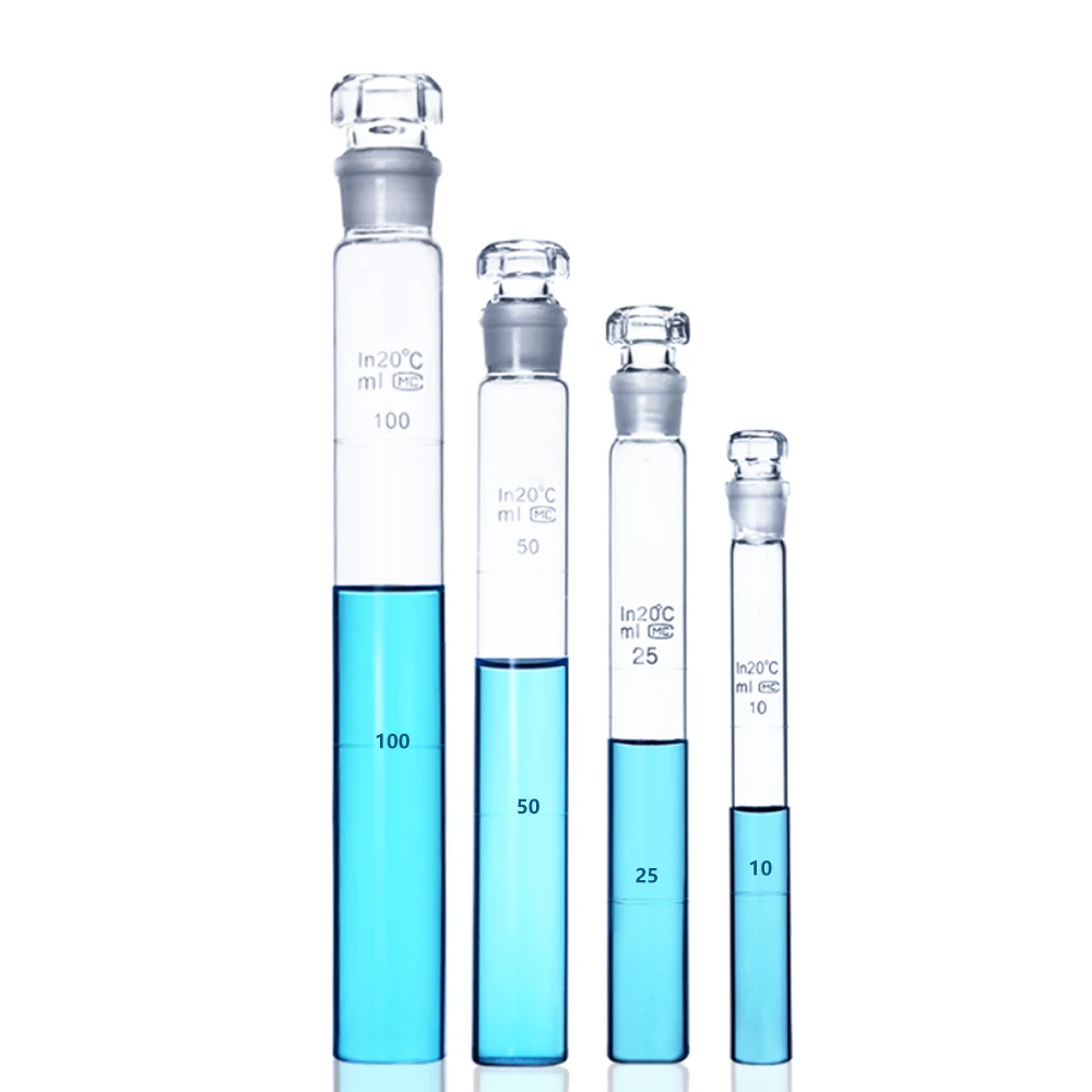 

Glass stopper colorimetric tube 10-100ml chemical experiment instrument Colorimetric analysis Concentration measurement