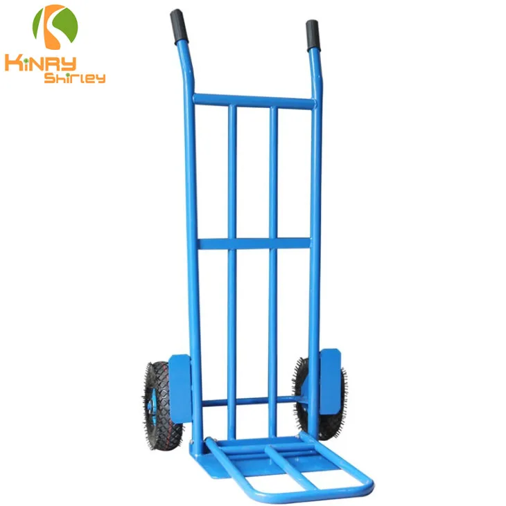 Heavy Transport Wagon 2 Pneumatic Wheels Warehouse Sack Cargo Hand Truck