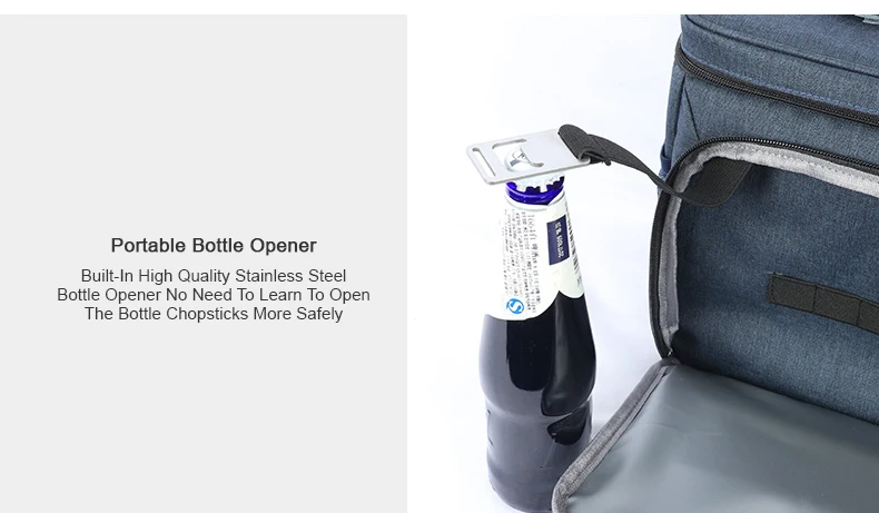 13L Thermische Tasche Mittagessen Box Für Arbeit Picknick Tasche Männer Auto Bolsa Kühlschrank Tragbare Eis Kühler Bier Handtasche Halten Lebensmittel rucksack – Detail 5