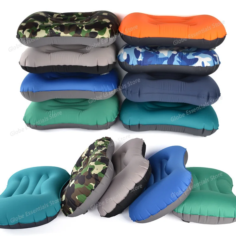 Camping Pillow with Ultralight Inflatable Pillow for Neck Lumbar Support Upgrade Backpacking Pillow
