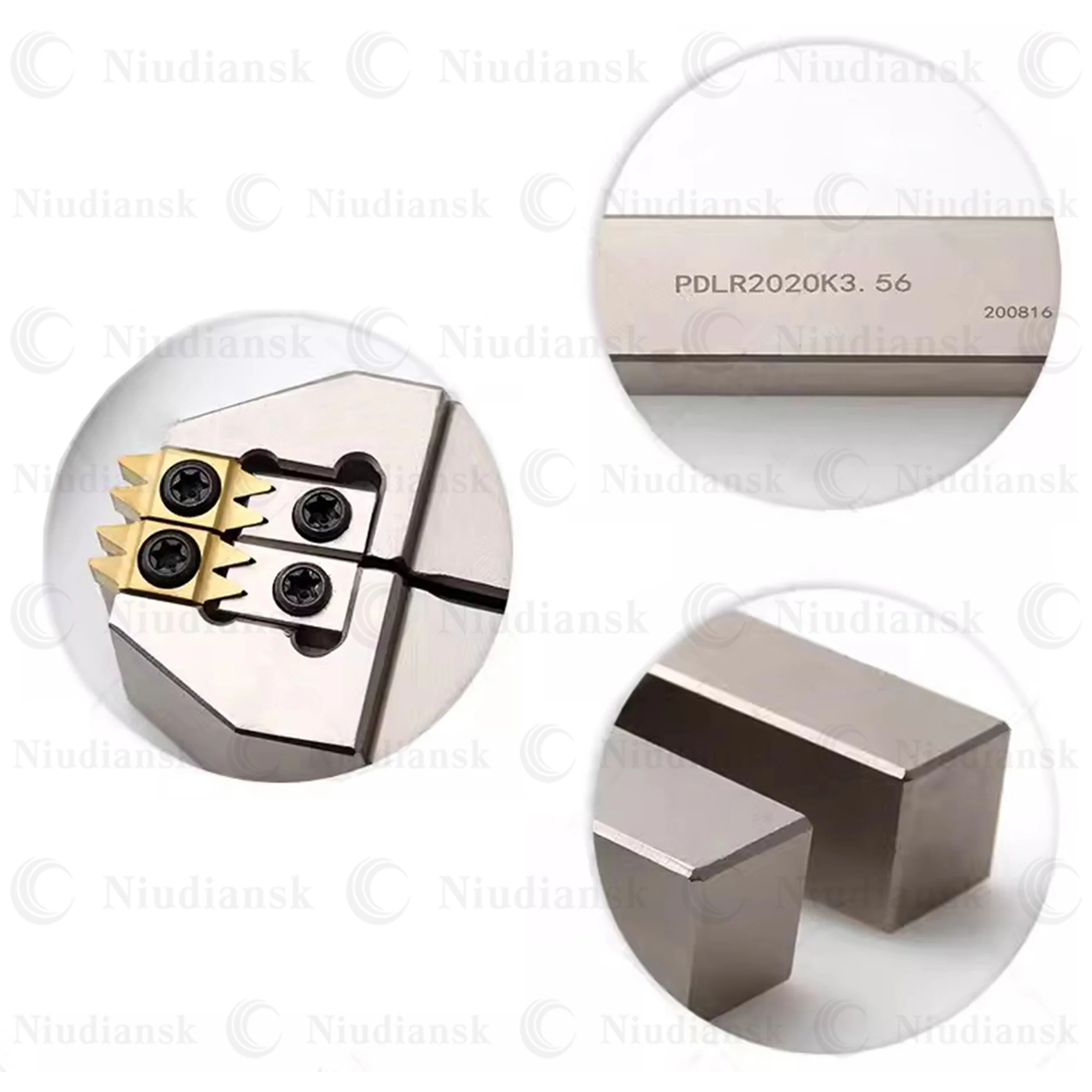 Imagem -05 - Duplo Dente Polia Slotting Tools Holder Cnc Lathe Cutter Carbide Grooving Inserts Pdlr2023 Pdlr2525 Pdl 356 Milímetros 234 Milímetros