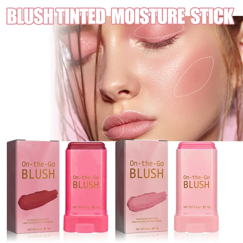 Blush Stick Rich Color 42g Blush Make Up balsamo Contouring facile da colorare Solid Rouge trucco viso crema cremosa Blush