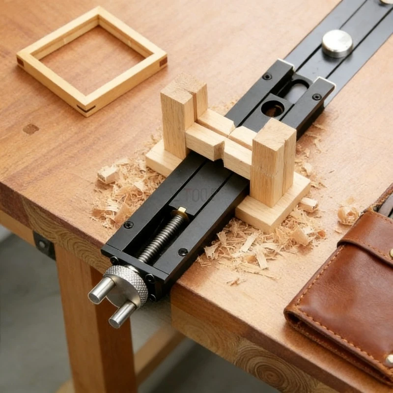 

New Woodworking Table Tail Quick Fixing Vice 20mm Hole Precision Aluminium Alloy Woodworking Benches Fixture Vise Joinery Tool