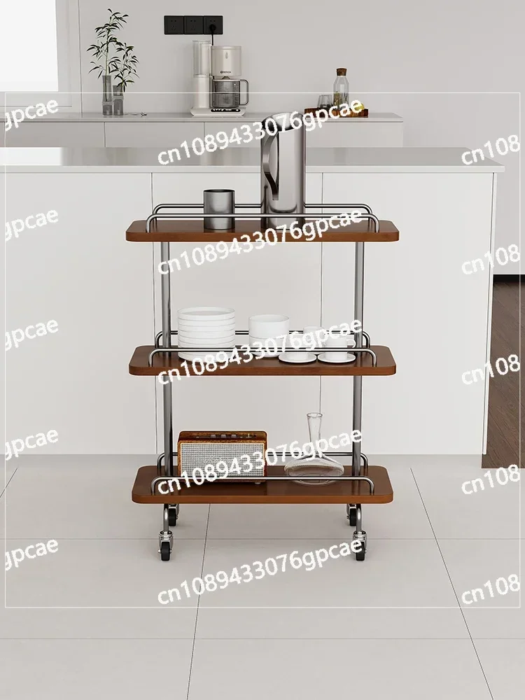 Medieval Trolley Storage Storage Removable Retro Sofa Side Few Creative Simple Living Room Snack Rack