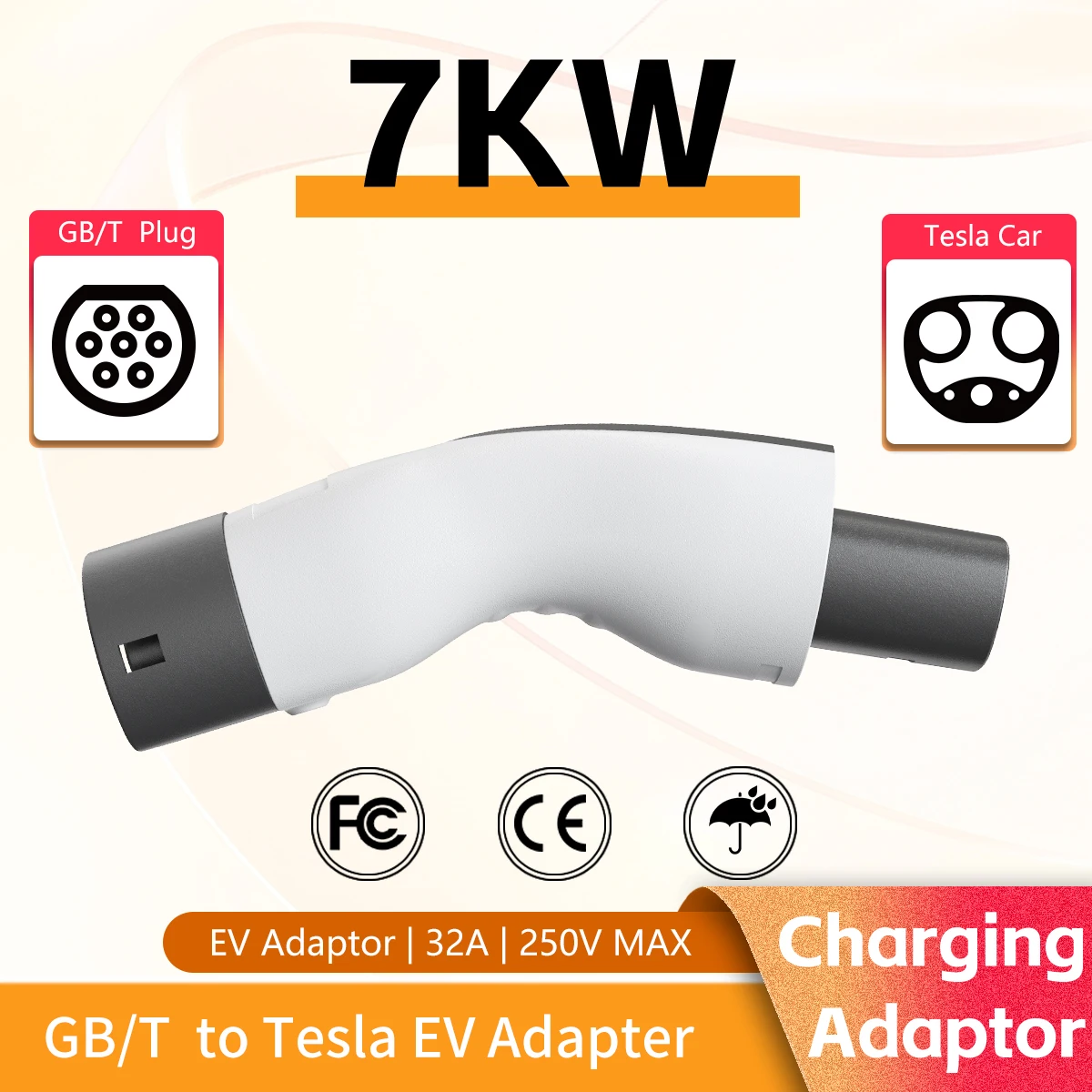 

Unirise EV Charger GB to NACS adapter GB/T Standard Charger To Tesla GBT to TPC NACS adaptador Connector Model S X Y 3