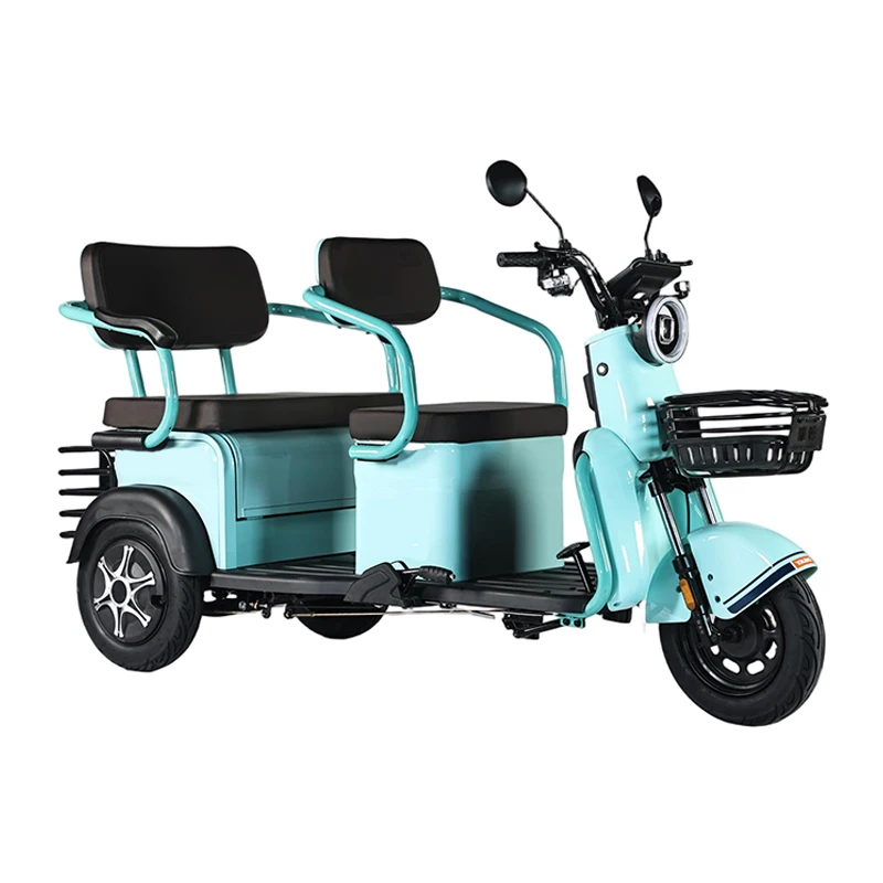 Electric Tricycles Motorized High-Brightness Floating Headlight 501-800W 60V Three-Seater Open Body Adult Use Wholesale