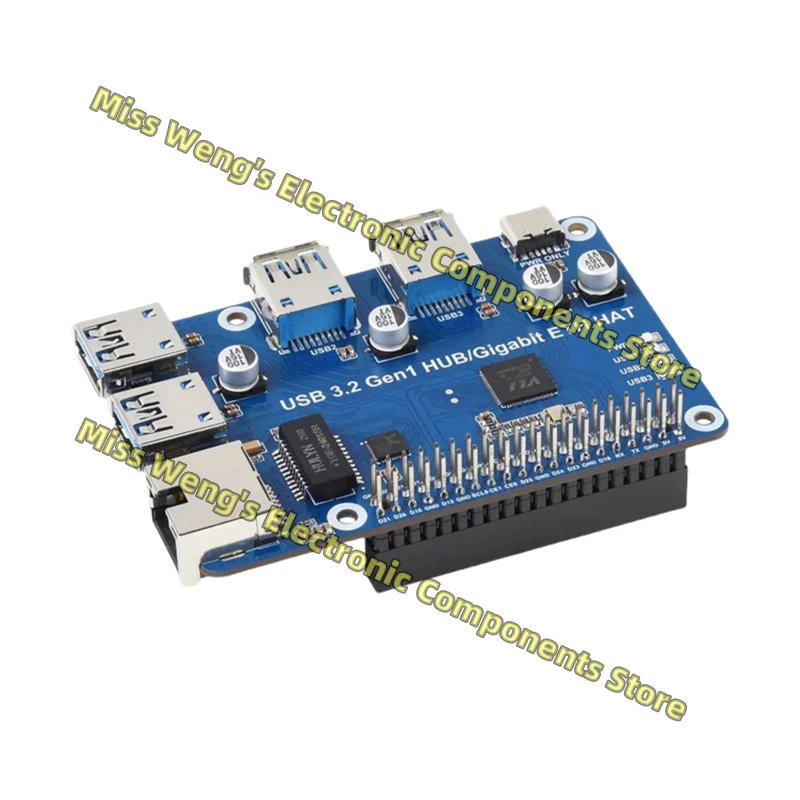 

Плата расширения USB/Ethernet USB-концентратор, разветвитель Gigabit Ethernet-концентратор, бесплатный USB 3.2 Gen1, концентратор Gigabit ETH HAT
