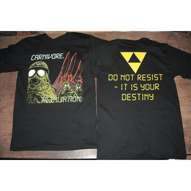 2 sides Retaliation Carnivore Band Shirt Black Unisex S-5XL 1J0226