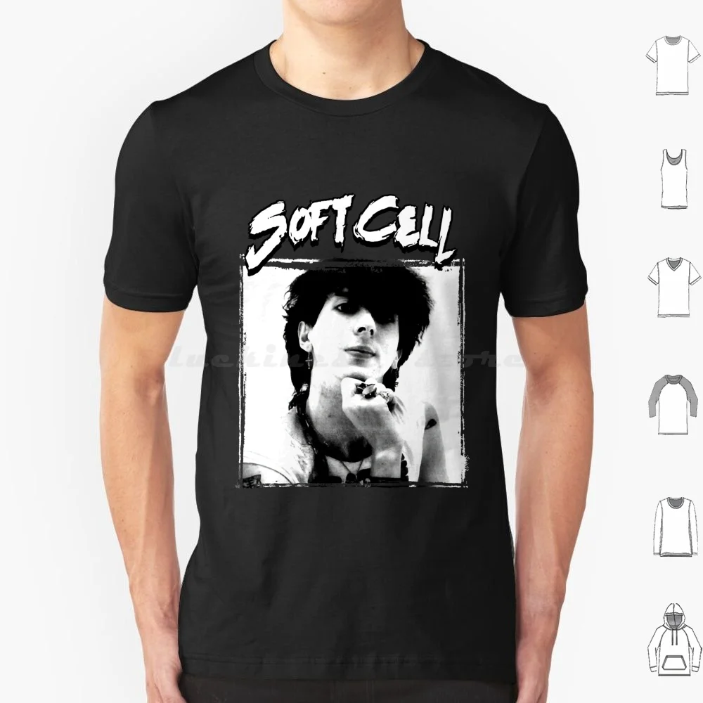 Lover Gifts Soft Cell T Shirt Cotton Men Women DIY Print Lover Soft Cell Band New Wave Synthpop Pattern Cells Vintage Colorful
