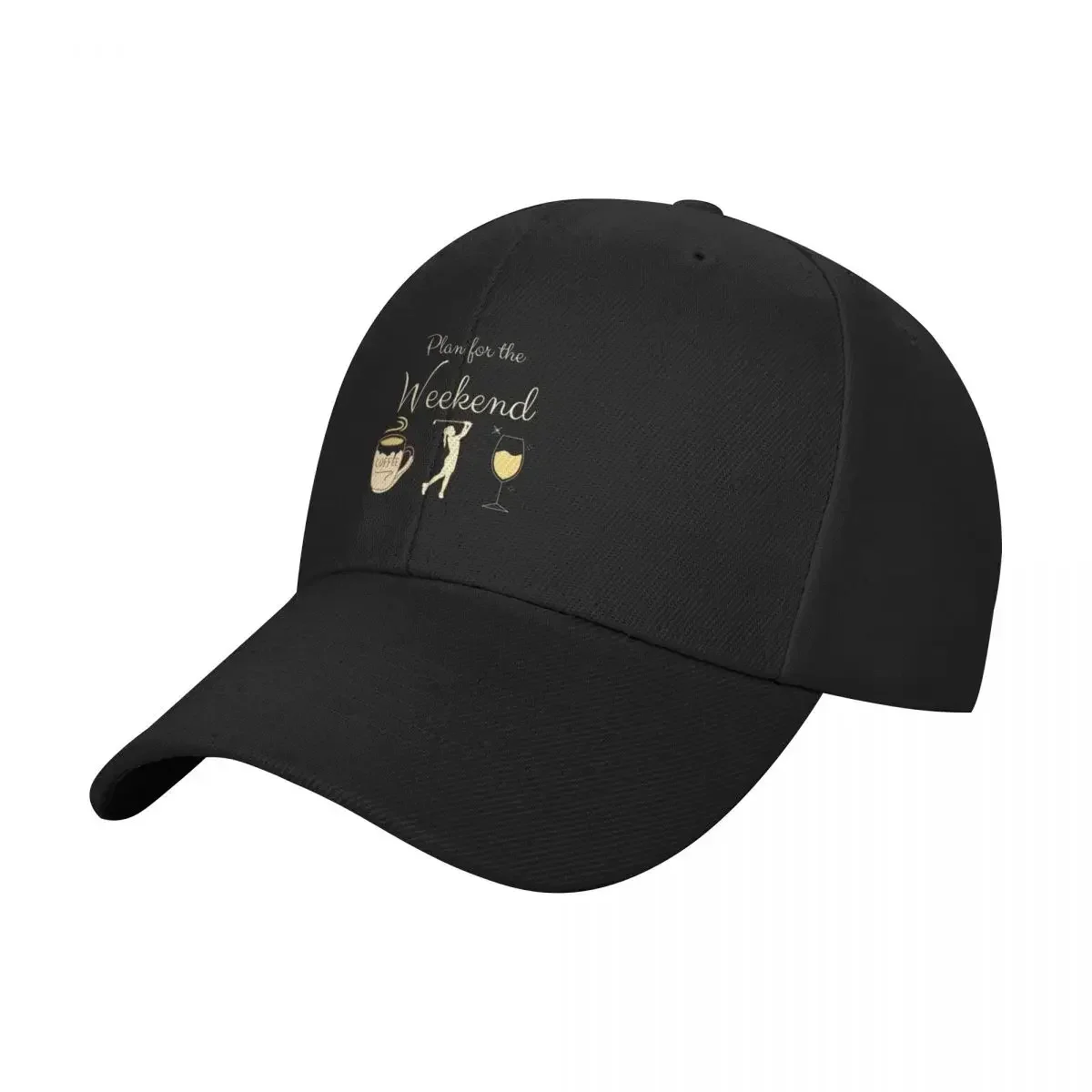 Plan for the weekend - just coffee golf wine Baseball Cap Beach Bag golf hat genuine tea Hat Hats Man Women's