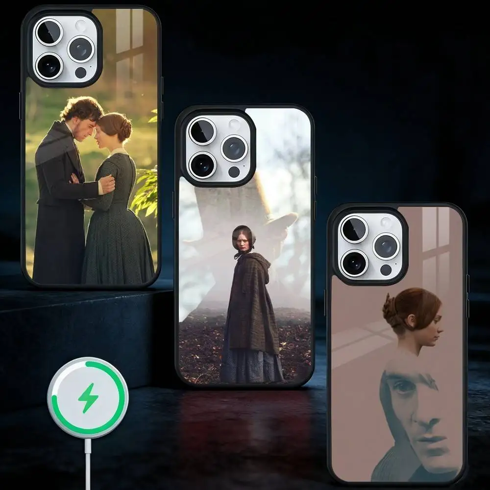 

J-Jane E-Eyre Phone Case For iPhone17,16,15,14,13 Plus,Pro Max Magnetic For Magsafe Wireless Charging