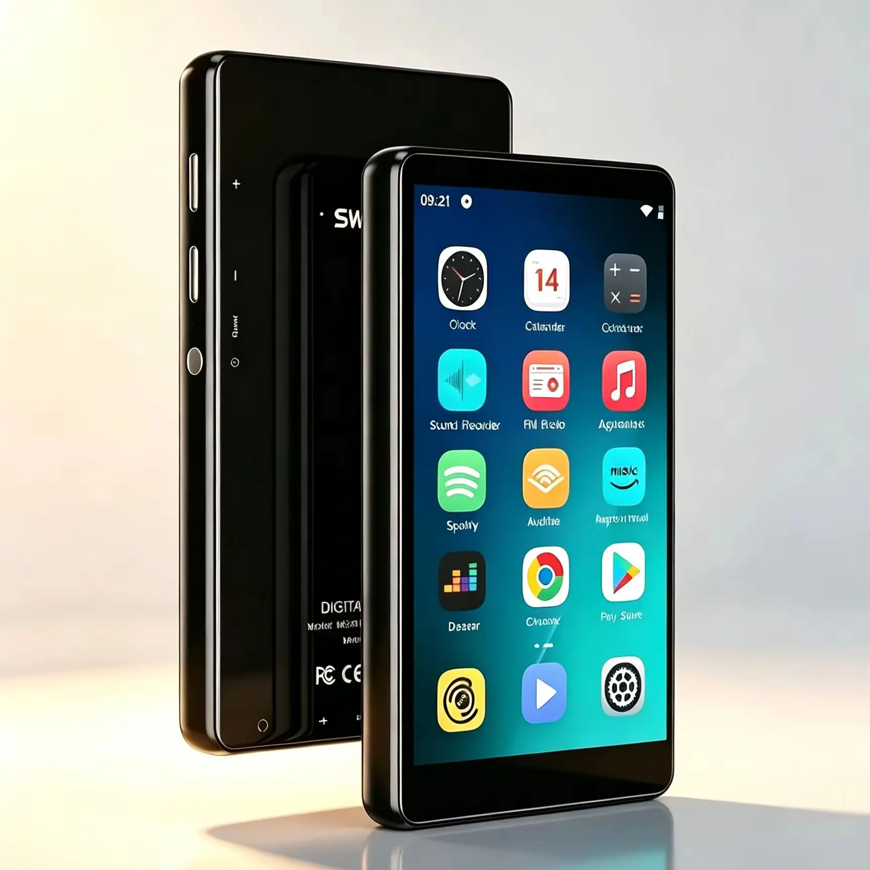 16GB/80GB Android 9.0 MP4 Player 4 Inch Touch Screen WiFi Bluetooth HiFi Music Video Player Support Spotify 512GB TF Expandable