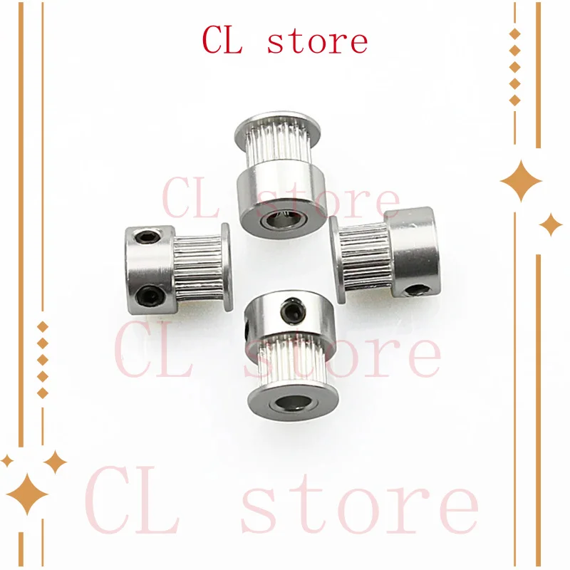 4pcs/lot 2gt 16 20 teeth Timing GT2-16 20 pulley Alumium Bore 5mm forbelt Width 6mm for A8 A6 E10 ender-3 CR-10 3D Printer parts