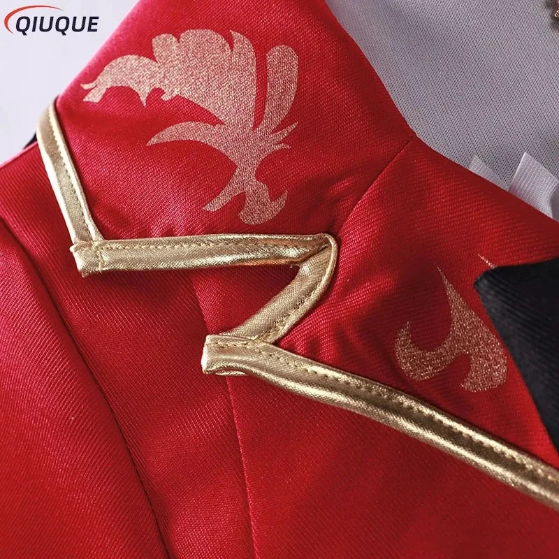 2025 11 파이널 판타지 XIV FF14 FFXIV RDM 코스프레 의상 레드 메이지 교복 여성 드레스 할로윈 카니발 파티 O