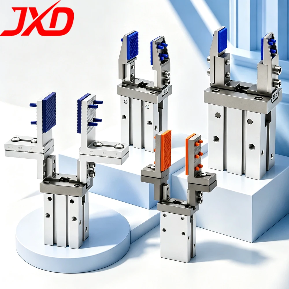 MHZ2 Series Pneumatic Finger Cylinder Parallel Gripper Clamp 10 16 20 25D Adjustable Widened Jaw Fixture Industrial Hardware