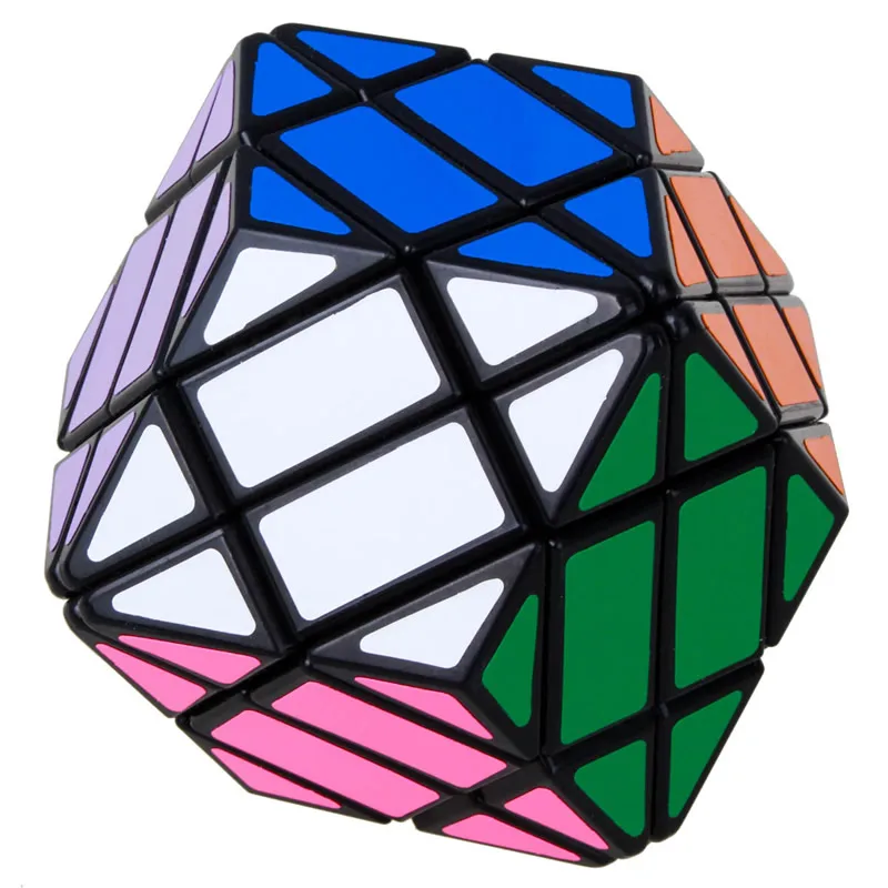 LanLan 4X4 Rhombohedral Dodecahedron Diamond Magic Cube Megaminxeds ปริศนาความเร็ว Antistress ของเล่นของเล่นเพื่อการศึกษา