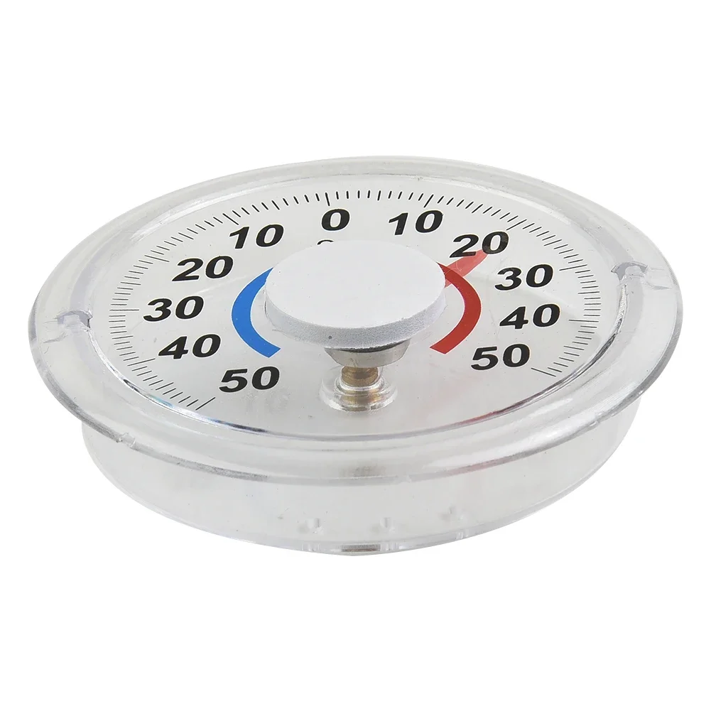 Circular Thermometer Transparent For Window Greenhouse High Accuracy Indoor And Outdoor Measuring Metal Pointer