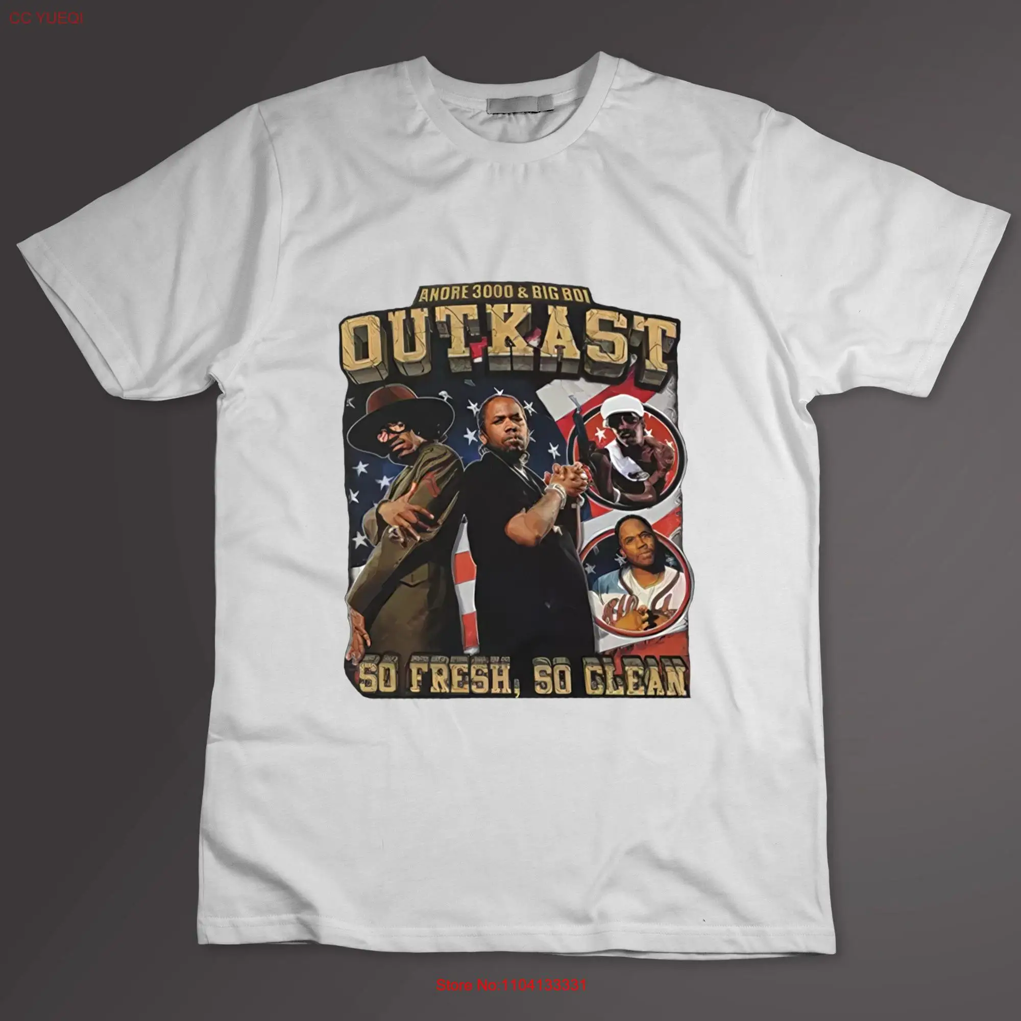 Vintage Outkast Band So Fresh Clean T Shirt Retro  long or short sleeves