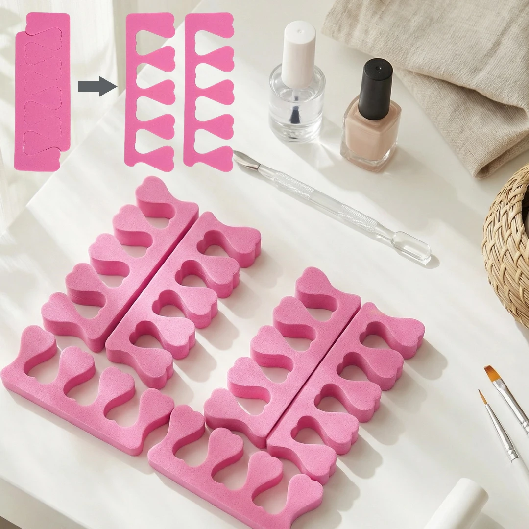 50/100/200pcs Sponge Toe Separators Pedicure Set for Nail Polish- Premium Nail Art Painting and Polishing Tool Kit
