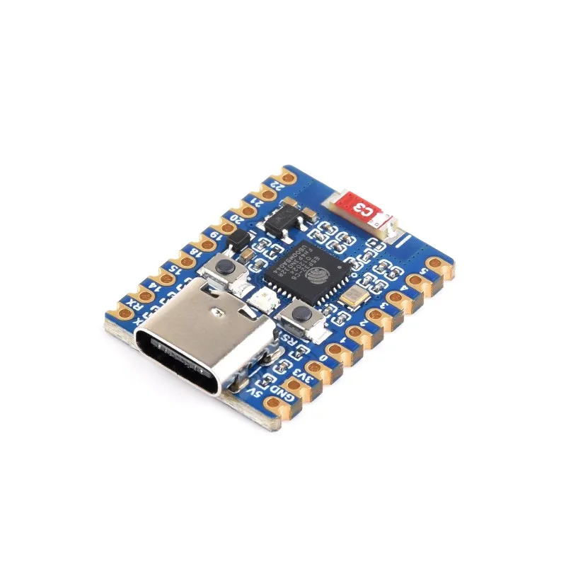 ESP32-C6 Mini Development Board, Based on ESP32-C6FH4, Dual Processors, 160MHz Running Frequency, 2.4GHz WiFi 6 & Bluetooth 5, E