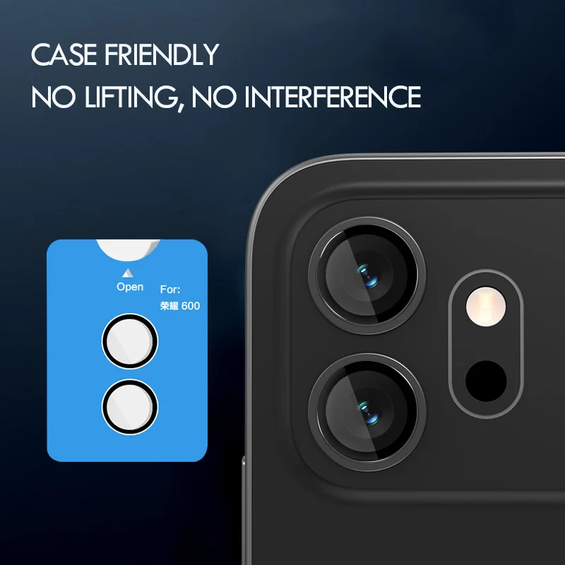 

Lereach For HONOR 600 Pro / 600 TF Invisible Ver. 2pcs Tempered Glass Film Ultra-thin Coverage Camera Screen Lens Protector