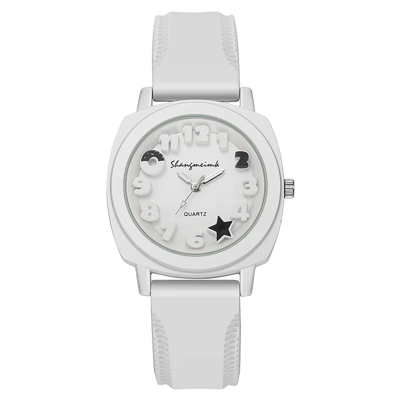 Женские часы, стильные повседневные квадратные простые часы ярких цветов