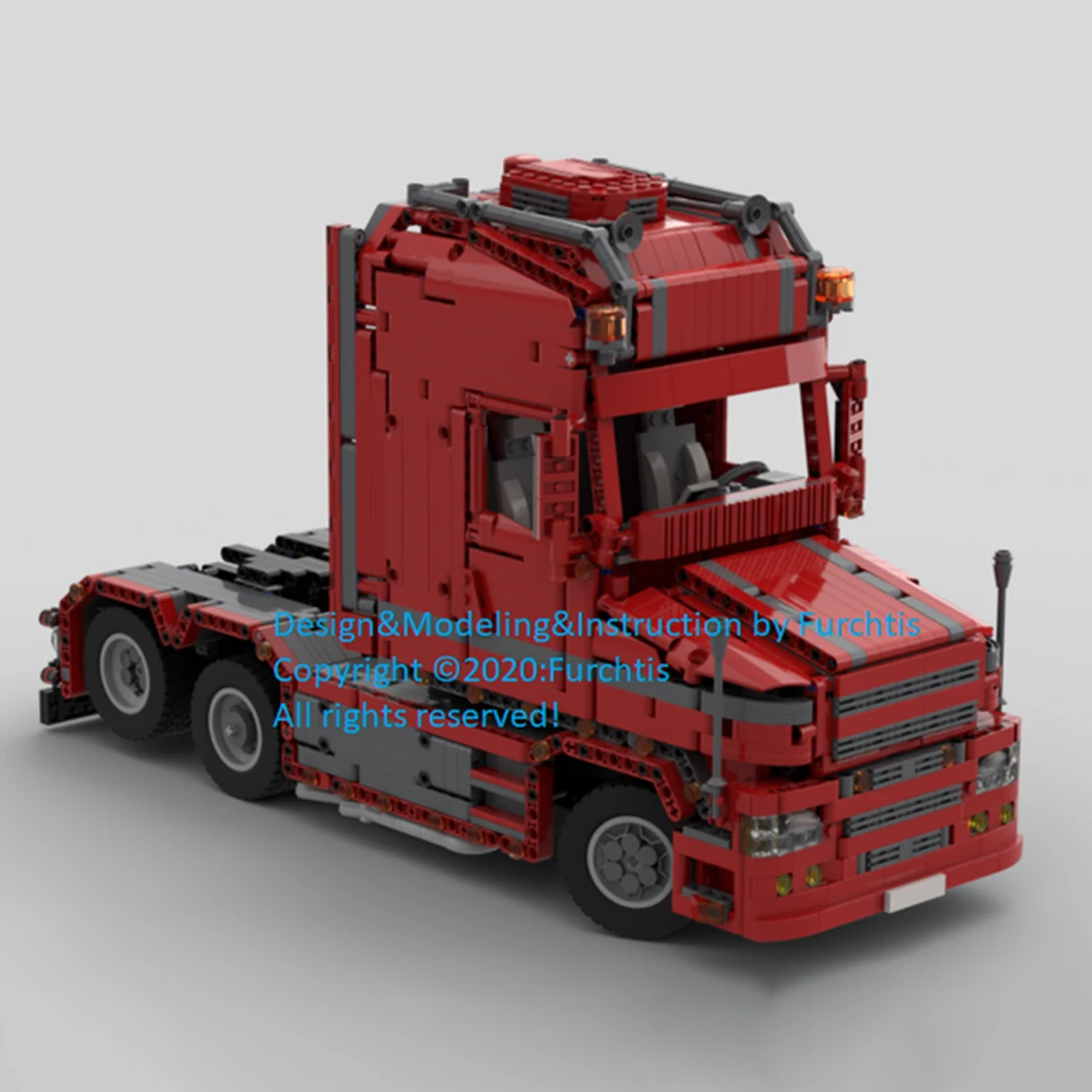 MOC-57465 Scania Truck T 580 Bouwstenen Diy 2820Pcs Technologie Assemblage Elektronische Tekeningen Kinderspeelgoed Verjaardagscadeaus