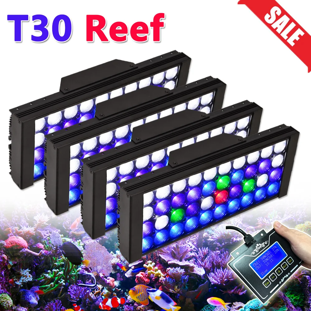 

PopBloom-Marine Aquarium Led Lighting,Smart Saltwater Led Aquarium Lamp For 180-240cm Seawater Fish Tank Aquarium Light,LPS/SPS