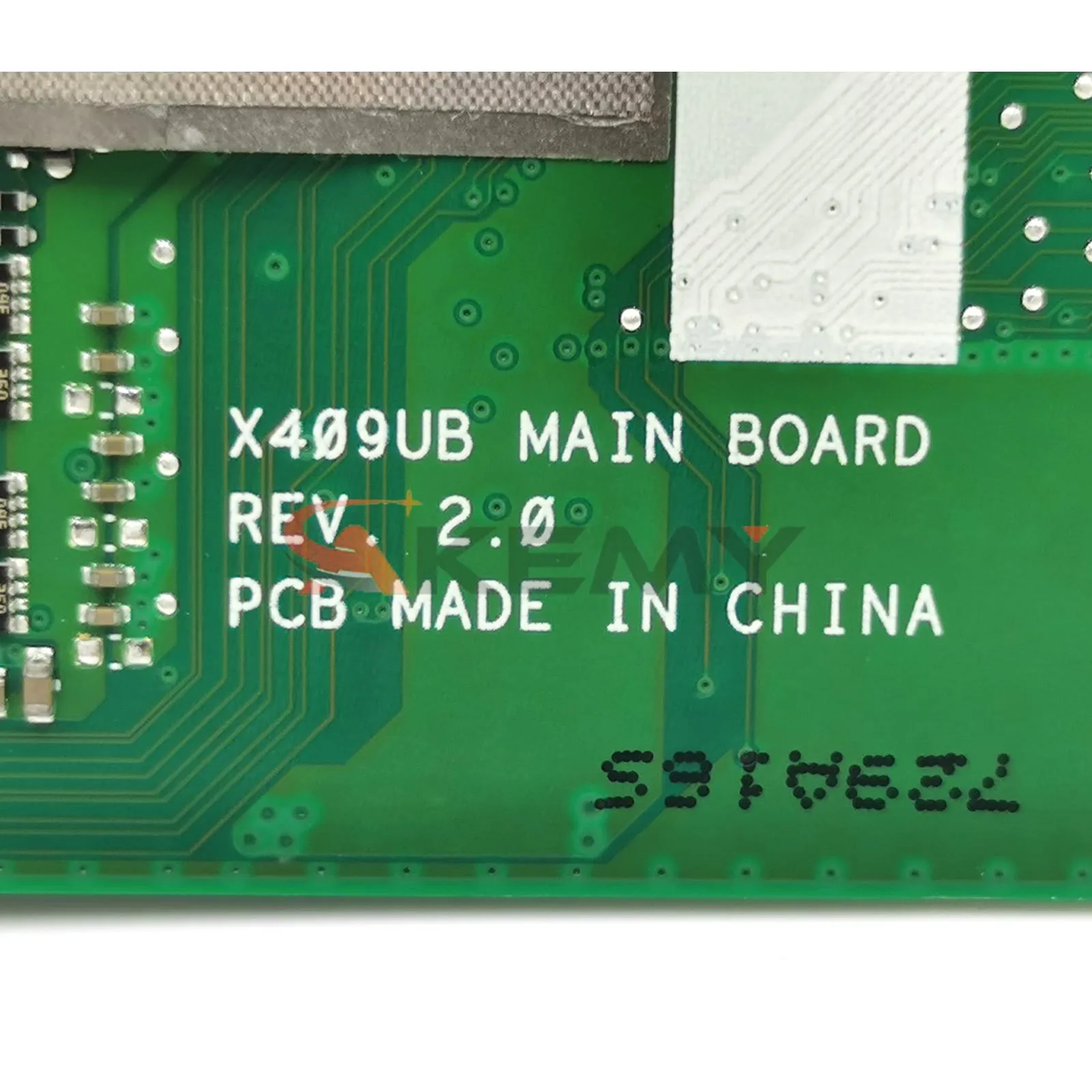 Imagem -05 - Placa Mãe de Laptop Shenzhen Mainboard i3 i5 i7 4g Ram para Asus X409ub X409ua X509ua X509ub A409u A509u F409u F509u X409uj X509uj