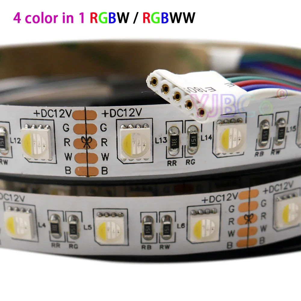 rgbw rgbww cores em chip led 60leds m 300leds a prova dip30 agua ip30 65 ip67 5050 smd flexivel luz de tira led m lote dc 12v 24v 01