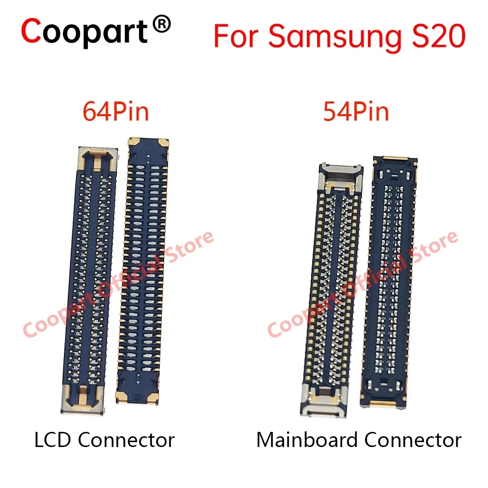 2Pcs For Samsung Galaxy S20 Mainboard Flex Connector Plug Main Board PCB Connector LCD FPC WIFI Signal Antenna