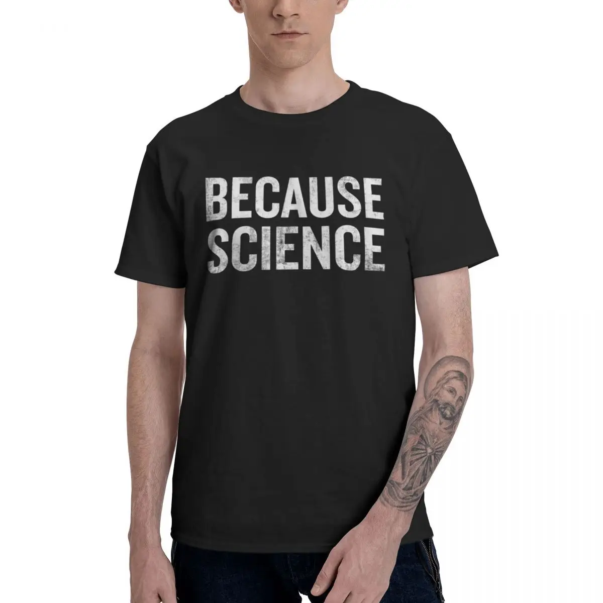 Fashion Because Science Sarcastic Quote Nerd Gifts T Shirt Pure Cotton Round Neck Men T-Shirt Short Sleeve PlTee Hoodie