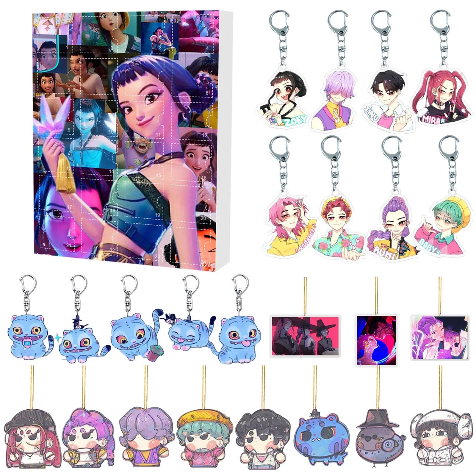 2026年アニメポップ デビルハンター ブラインドボックス 分解楽しいブラインドバッグ 小型フィギュア 周辺グッズ デスクトップブラインドボックスデコレーションギフト