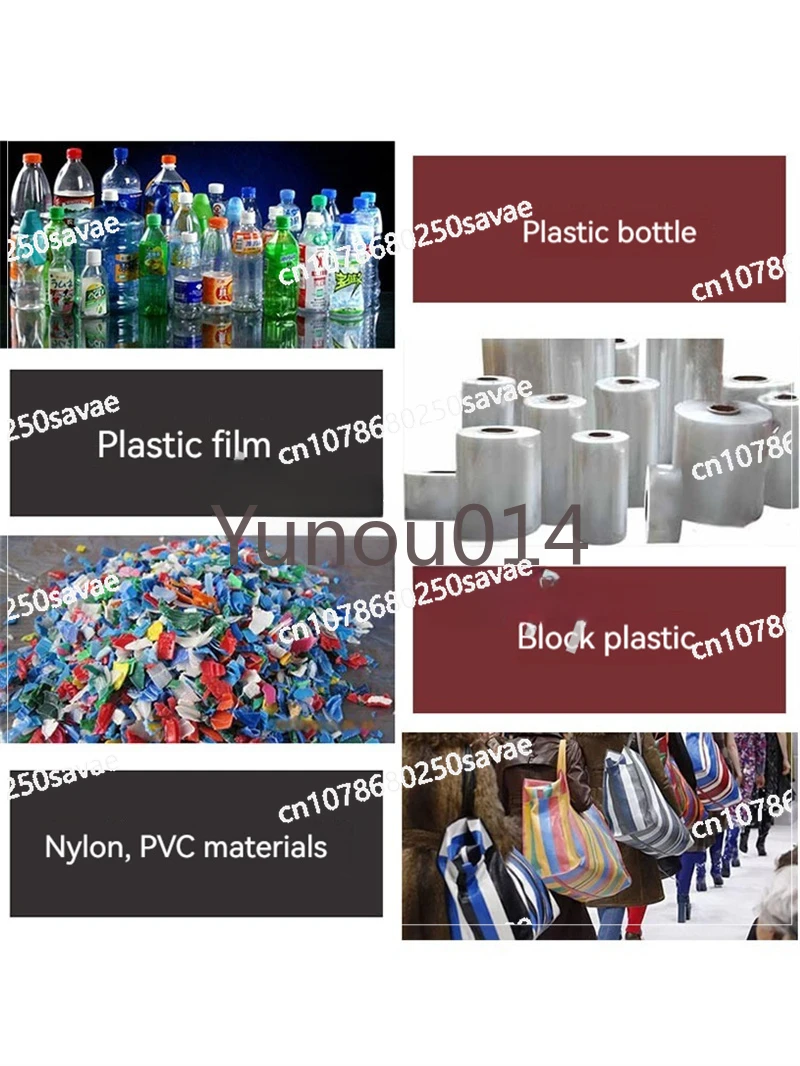 Small Plastic Crusher, Functional Industrial Small Recycling Machine, Portable Nylon, PVC, Water Bottles Shredder, 380V