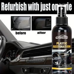 4.05oz automotive plastic repair agent, interior maintenance and brightening gloss, suitable for plastic and leather aging