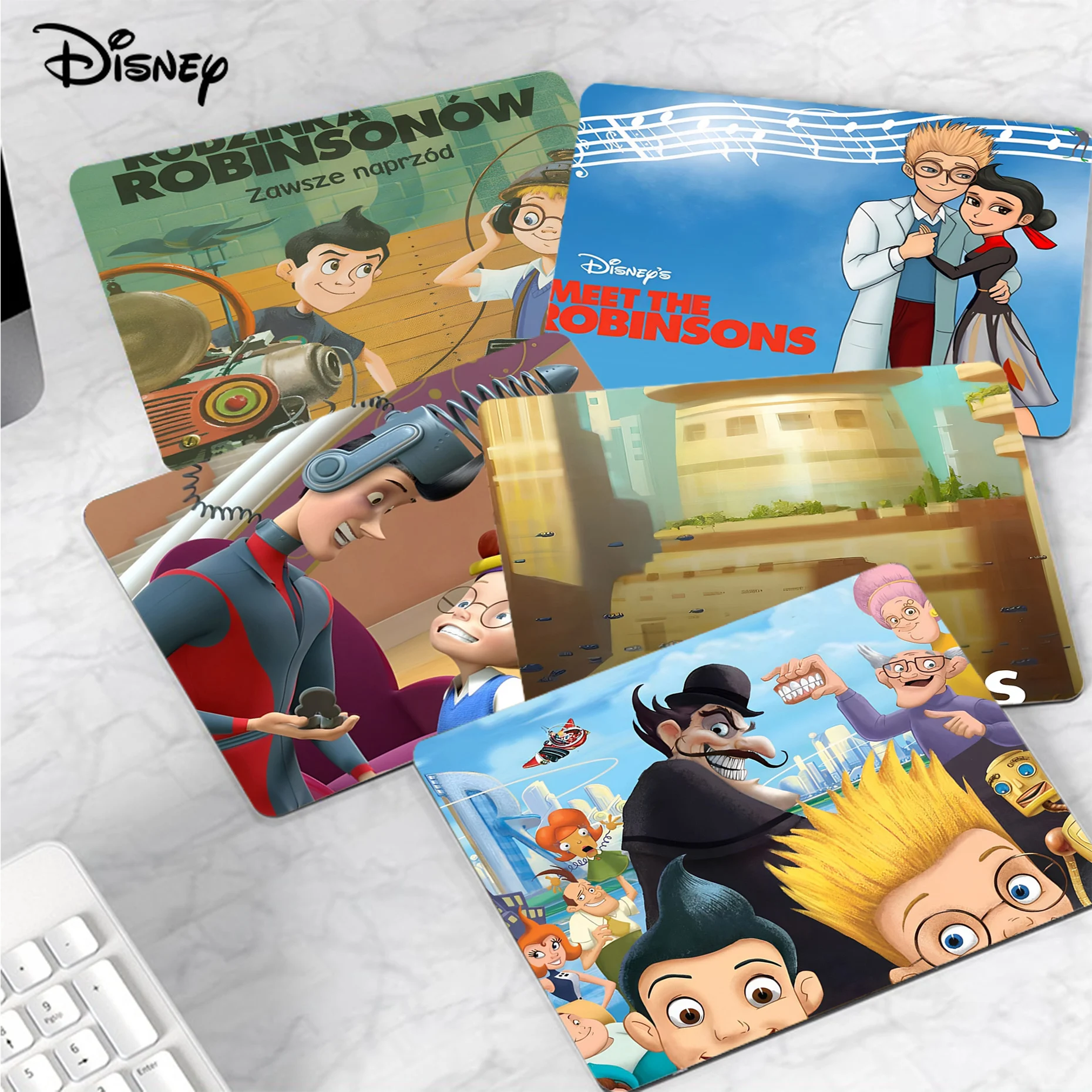 Disney Meet The Robinsons Mousepad Custom Skin Desktop Desk Mat Kawaii Gaming Accessories Writing Pad Padmouse Desk Play Mats