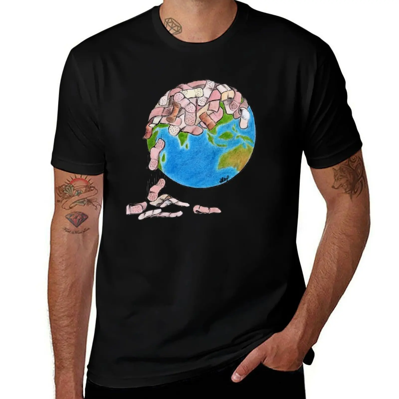 Plasters T-Shirt Plus Size All Match Tee Shirt T-Shirt
