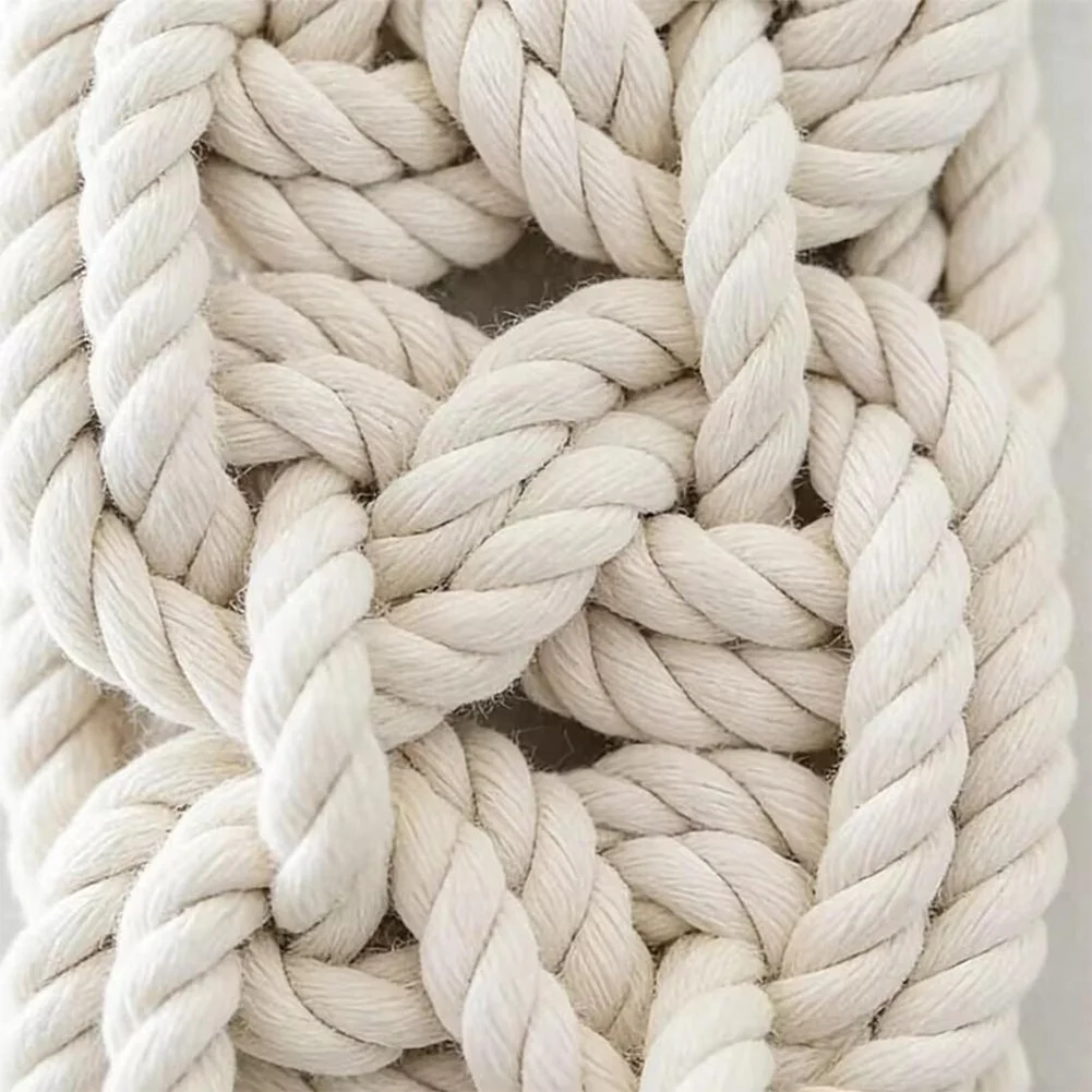 Hand Woven Cotton Rope Macrame Wall Hanging Tapestry Bohemian Fringe Decor For Living Room Bedroom Home Decoration