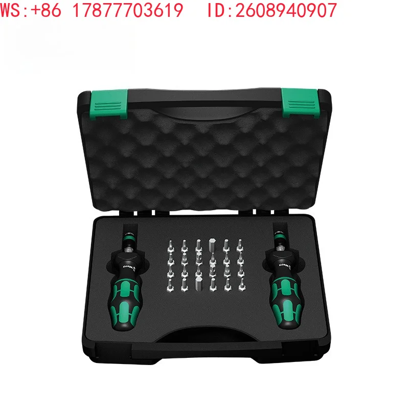 Hardware repair manual toolbox kit with hexagonal plum blossom torque screwdriver set inside
