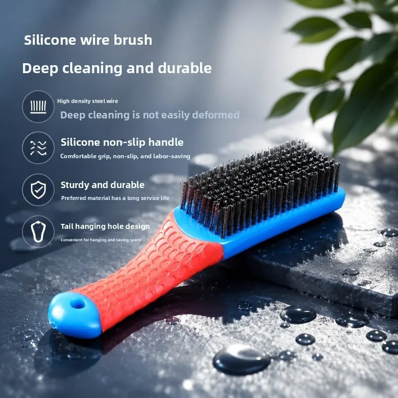 Wash oysters, abalone, crab, shellfish, cleaning brush, stainless steel wire brush, strong cleaning seafood