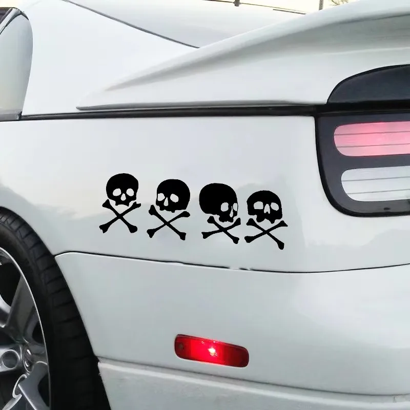 16 * 5.3cm Skeleton Skeleton Family Design Window Bumper Motorcycle Accessories Decoration Vinyl Waterproof Car Stickers