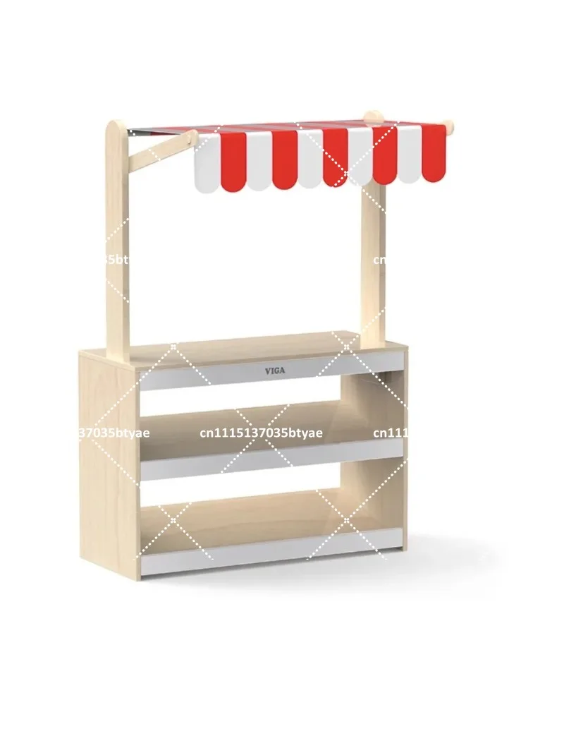 kindergarten children play house toy store supermarket checkout page vending machine commissary doll house game