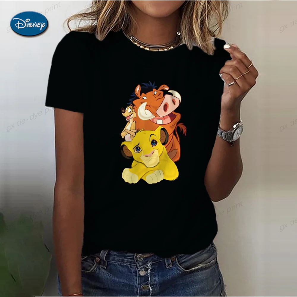 Disney-O Rei Leão T-Shirt feminino, Hakuna Matata, Desenhos animados,  Engraçado, Bonito, Anime, Kawaii, Top gráfico, Tees, Roupas femininas /  Tops e camisetas, image size:1000x1000