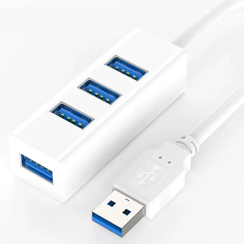 USB 3.0 4 Port Hub Splitter High Speed 120 cm Kabel Multi Port Expander für Desktop PC Laptop Flash Drive Maus Tastatur