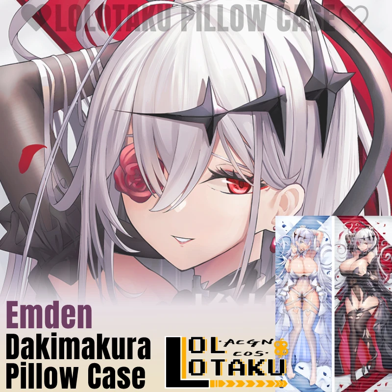 

SMS Emden Dakimakura Azur Lane Game Сексуальная наволочка для обнимания всего тела Наволочка для подушки Домашнее постельное белье Декор отаку Подарок