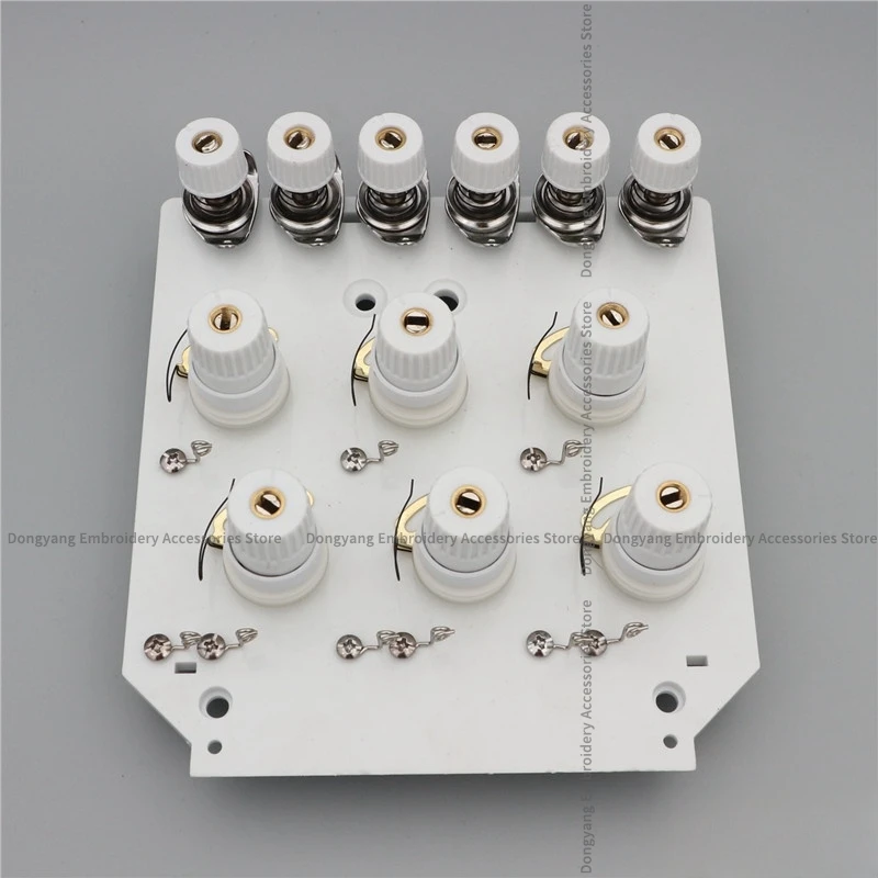 1pcs Six-Pin Square Clamp Wire Assembly without Back Cover for Tajima Barudan Swf Feiya Zsk Happy Domestic High Speed Embroidery