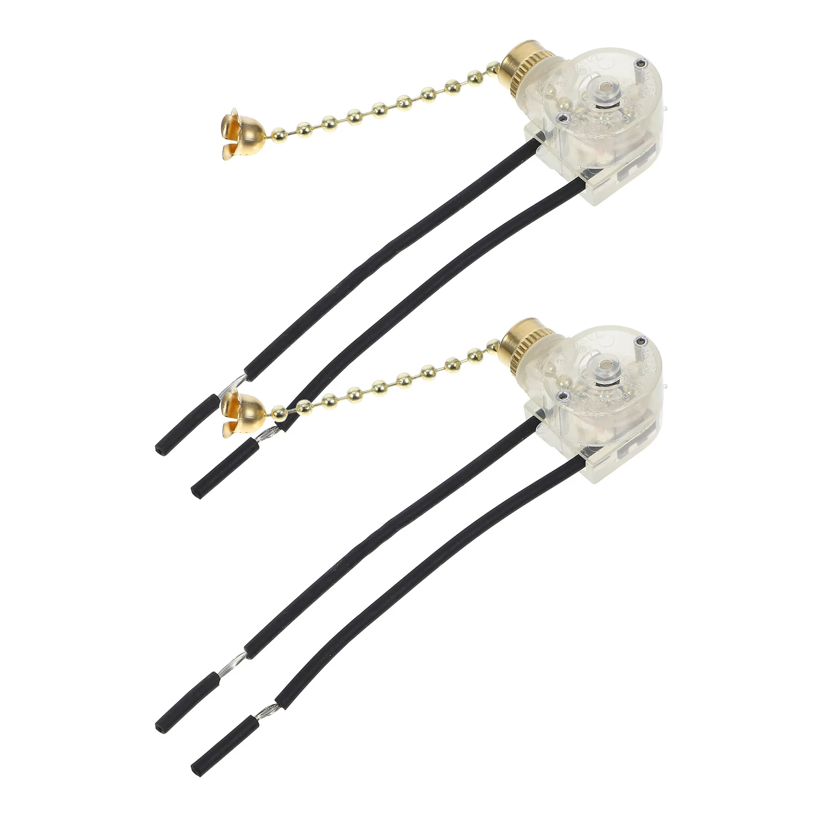 

2Pcs Decorative Lamp Pull Chain Switch Easy Operation Versatile Design Suitable Various Lighting Fixtures Light Pull Switch