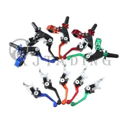 360° CNC Labor-saving Folding Adjustable Clutch Brake Levers For Honda CRF CR CQR Motocross Dirt Pit Bike Motorcycle Accessories